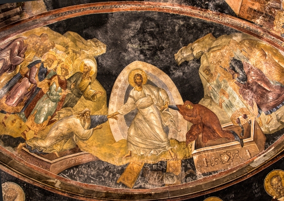 Fresco in the Church of the Holy Saviour in Chora